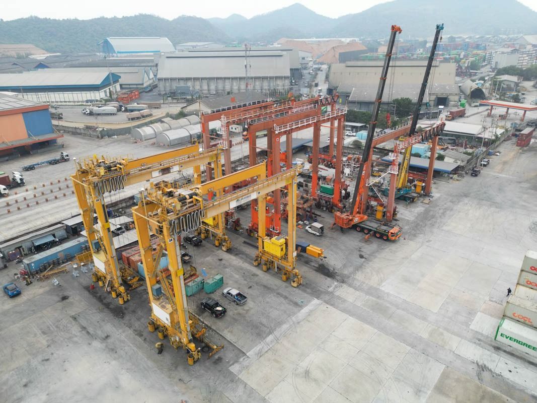 RTG cranes being revamped in the yard